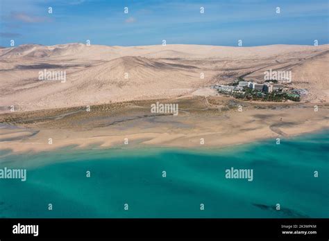 Aerial View Of Sotavento Beach Canary Island Fuerteventura Spain Stock Photo Alamy