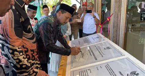 Pj Gubernur Resmikan Masjid Bantuan Masyarakat Aceh Di Mamuju Sulbar