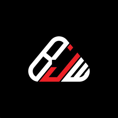 Diseño Creativo Del Logotipo De La Letra Bjw Con Gráfico Vectorial