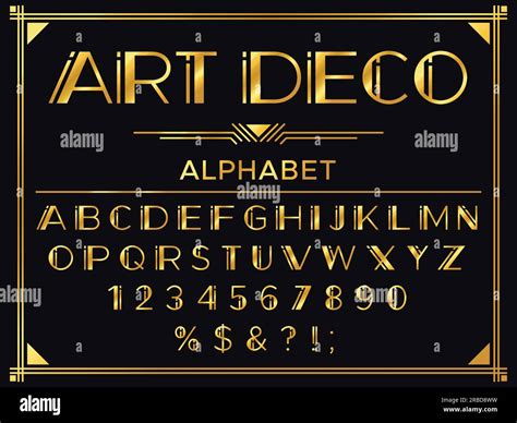 Art Deco Font Hi Res Stock Photography And Images Alamy