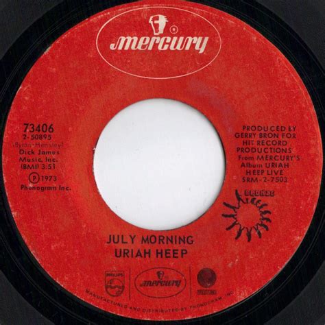 Uriah Heep July Morning Tears In My Eyes Discogs
