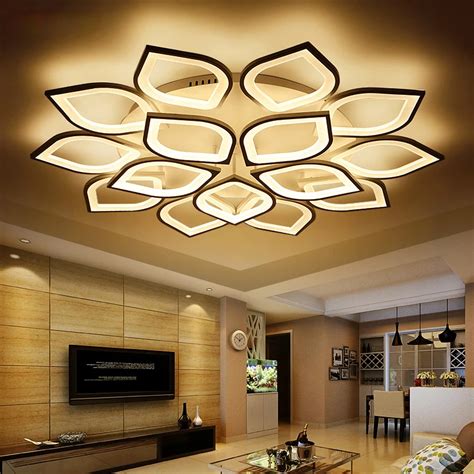 Acrylic Modern Led Ceiling Chandelier Lights For Living Room Bedroom In