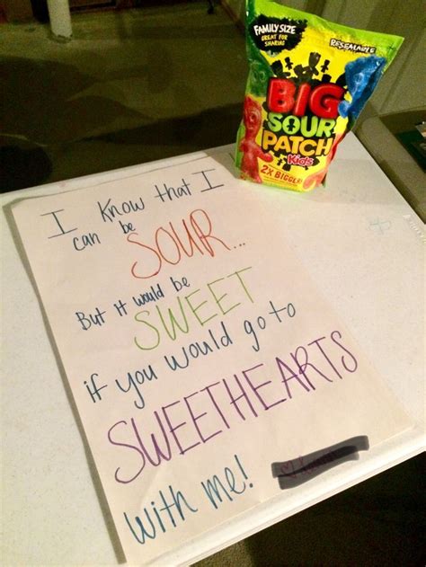 Great Way To Ask Someone To Sweethearts Dance Proposal Homecoming