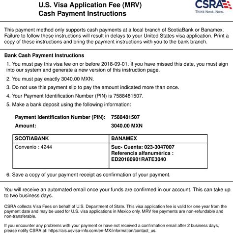 Payment Instructions