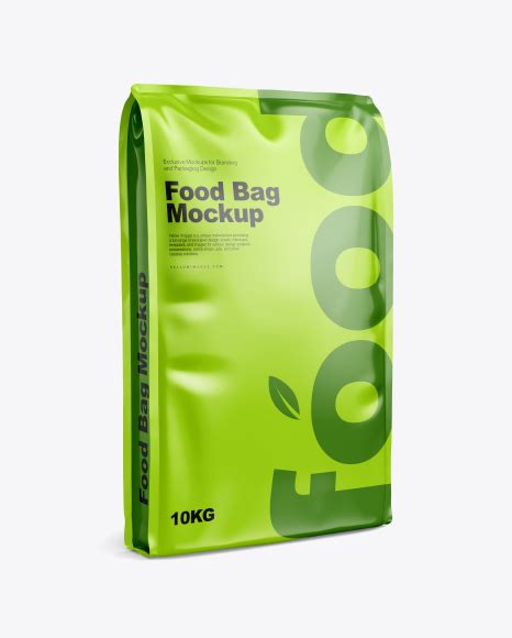 Download Dog Food Packaging Mockup - Kraft Paper Box W Tea Half Side View In Box Mockups On Yellow