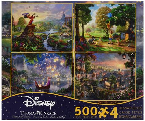 Buy Ceaco Thomas Kinkade Disney Dreams 4 In 1 Multipack Puzzles 500pc