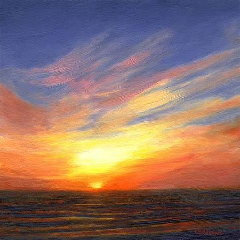 Sunrise Vi Florida By Elaine Farmer Sunrise Painting Sunrise Art