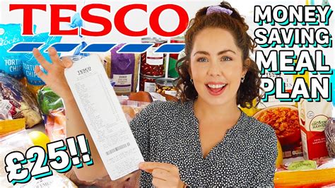 Tesco £25 Grocery Haul And Meal Plan What Can £25 Get You In Tesco