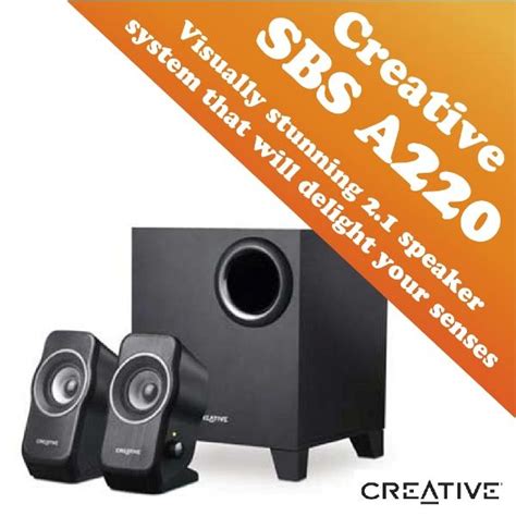 Creative a220 2.1 multimedia speaker system posted. Buy Creative SBS A220 2.1 Speakers with Subwoofer / Stereo ...