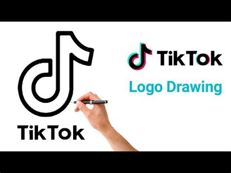 Hey.watch me draw one of the popular apps on the internet now !! How to draw TikTok logo | Tik Tok logo drawing easy step ...