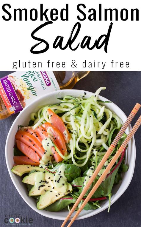 The favorite choice for the term smoked salmon is 1 piece of smoked salmon which has about 23 calories. Smoked Salmon Salad (Gluten Free and Dairy Free) • The Fit ...