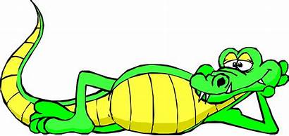 Alligator Crocodile Clip Clipart Cartoon Mouth Open