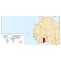 Detailed Location Map Of Ghana In Africa Ghana Africa Mapsland