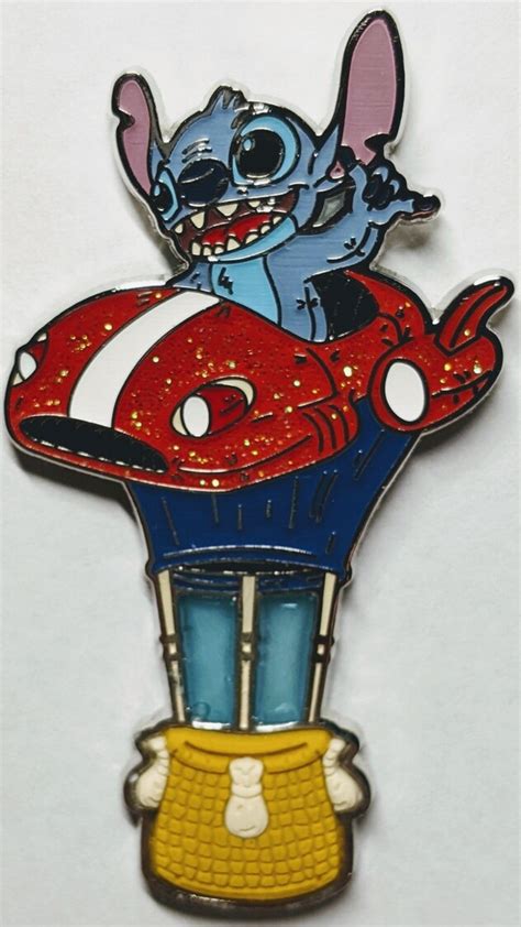 Stitch Floating Down Main Street Usa Completer Pin Floating Down Main