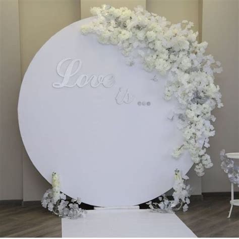 Our New Round Backdrop Event Decor Hire Chair Covers And Centrepieces
