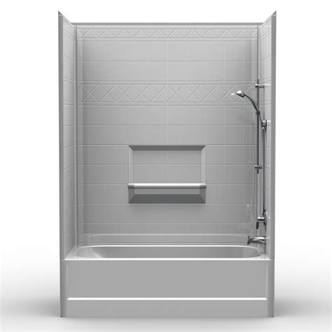 Tub and shower combo bathroom tub 54 in. Multi Piece Tub Shower 60" x 30" x 84 1/2" Shower/Tub ...
