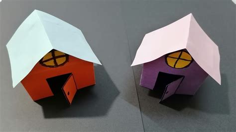 Cómo Hacer Casa De Papel Fácil How To Make A Paper House Easy