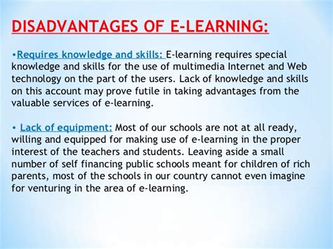 Advantages and disadvantages of online courses. E-learning