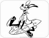 Goofy Coloring Pages Surfing Disneyclips Funstuff sketch template