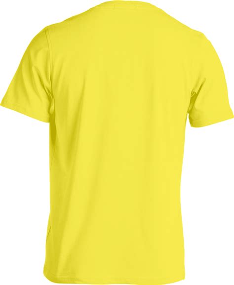 Download Custom Tee Template Yellow Back Yellow T Shirt Front And