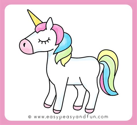 Comment dessiner une licorne - Une méthode facile - Dessin ... Easy and cute step by step drawing tutorial.