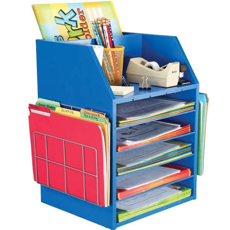 Really Good Teacher S Desktop Organizer™ With Paper Holders Teacher Desk Organization