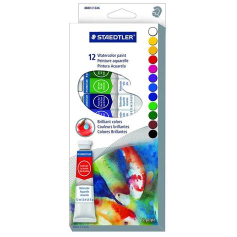 Staedtler Karat Aquarell Watercolour Tube Set Of 12 12ml