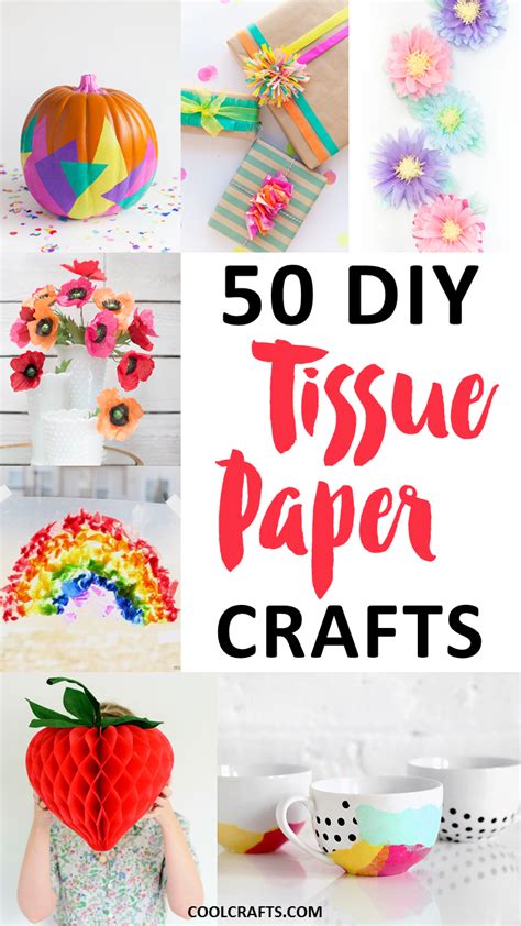 Tissue Paper Crafts 50 Diy Ideas You Can Make With The
