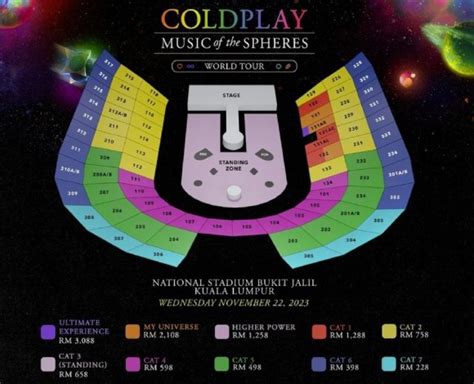 Coldplays Music Of The Spheres Ticket Prices Is Out Kuala Lumpur City