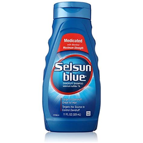 Selsun Blue Medicated Anti Dandruff Shampoo With Menthol 11 Fl Oz