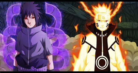 Naruto Bijuu Mode Vs Sasuke Susanoo Wallpaper