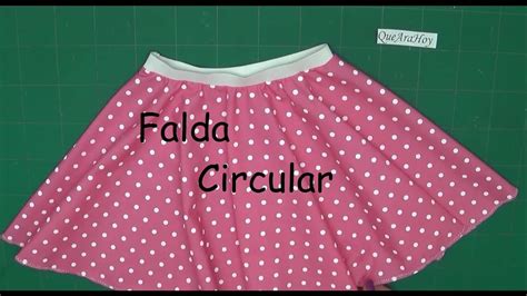 Falda Circular Alta Costura Para NiÑos Clase 75 Youtube