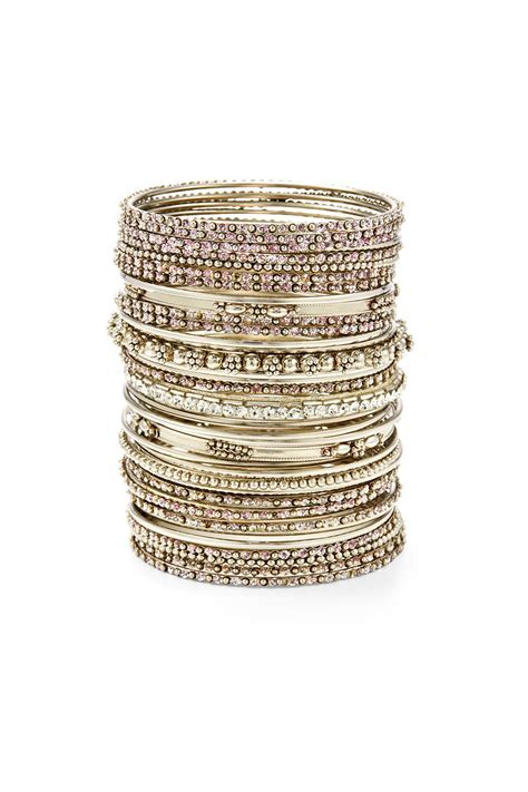 The More The Merrier Bangle Set By Cara Accessories For 10 Rent The