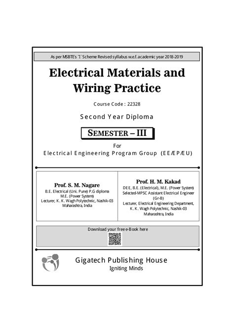 Copper, aluminum, brass, constantan, nichrome. Download Electrical Materials And Wiring Practice PDF Online 2020