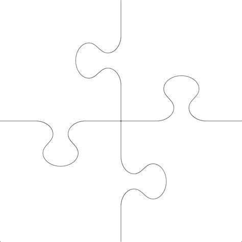 4 Piece Jigsaw Puzzle Clipart Best