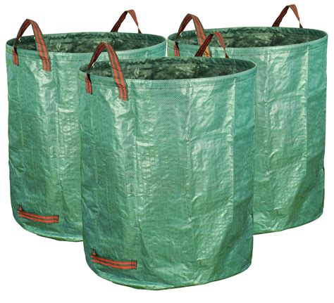 Gardzen 3 Pack 72 Gallons Garden Bag Reuseable Heavy Duty Gardening