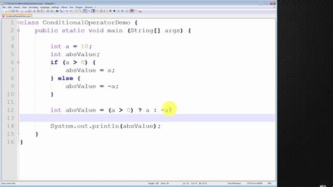 Java Tutorial How To Use Conditional Operator Youtube