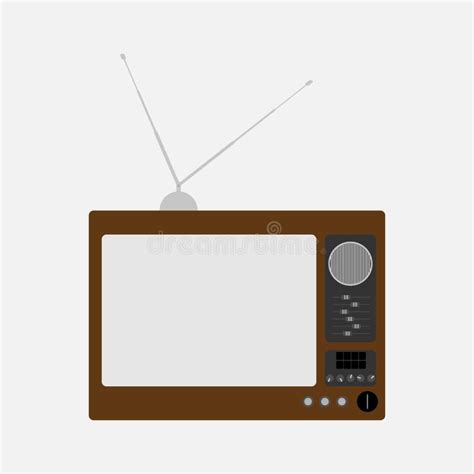Old Television Retro Tv Vector Illustration Stock Vector