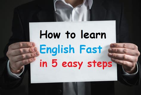 How To Learn English Fast In 5 Easy Steps