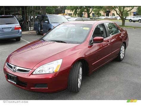 2006 Redondo Red Pearl Honda Accord Ex L V6 Sedan 11973915 Gtcarlot