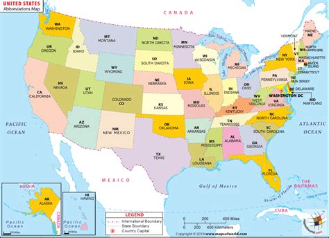 Map Of Us States With Abbreviations With Images Us State Map Map