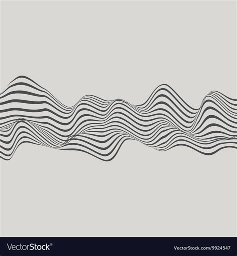 Abstract With Wavy Lines Royalty Free Vector Image