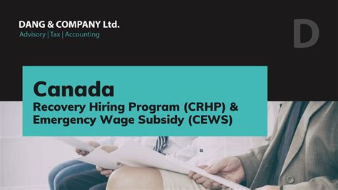 Canada Emergency Wage Subsidy And Recovery Hiring Programs Dang And