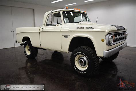 1968 Dodge Swb Power Wagon 4x4 Cummins Diesel Very Cool Truck Must See