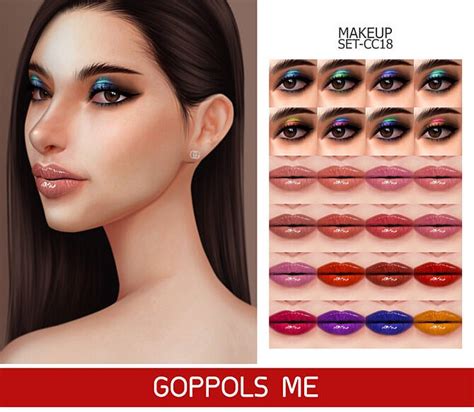 Gpme Gold Makeup Set Cc18 At Goppols Me Sims 4 Updates