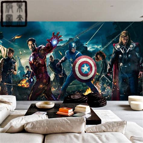 Do you assume marvel bedroom decor appears great? mural of marvel characters for bedroom | Marvel Avengers ...