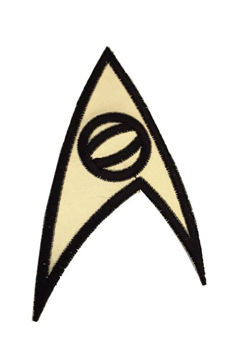 Star Trek Original Series Science Insignia Uniform Gold Iron On Patch