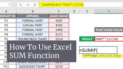 How To Create A Formula Using Sum In Excel Printable Templates