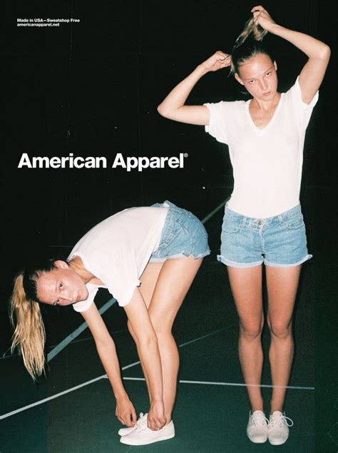 I Love American Apparel Ads And Anything From American Apparel In
