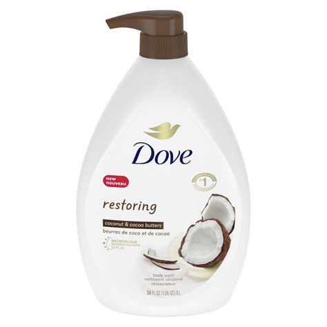 Restoring Body Wash With Coconut Butter And Cocoa Butter Dove